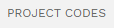 6. TASK PROJECT CODES TAB