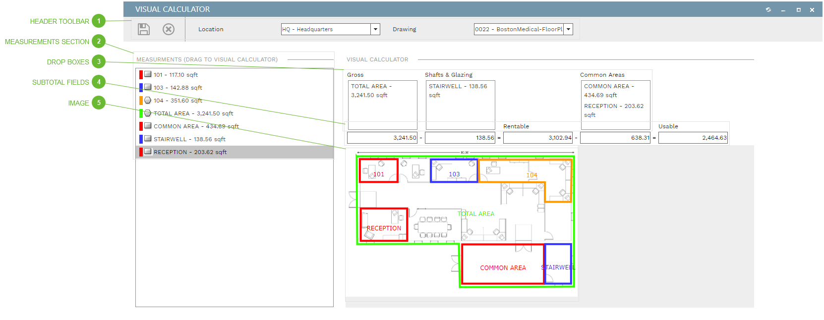 Visual Calculator Dialog