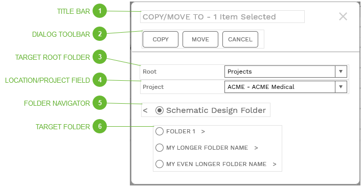 Copy/Move To Dialog