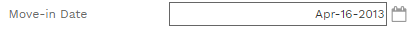 10. Move-in Date Field