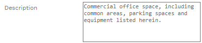 4. Description Field