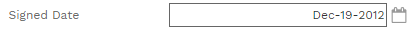 9. Signed Date Field