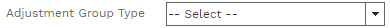 7. ADJUSTMENT GROUP TYPE FIELD