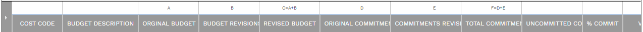 7. DETAILS TABLE COLUMN HEADERS