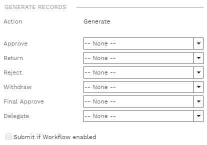 15. GENERATE RECORDS SECTION