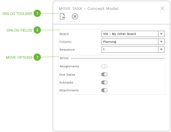 Move Task Dialog