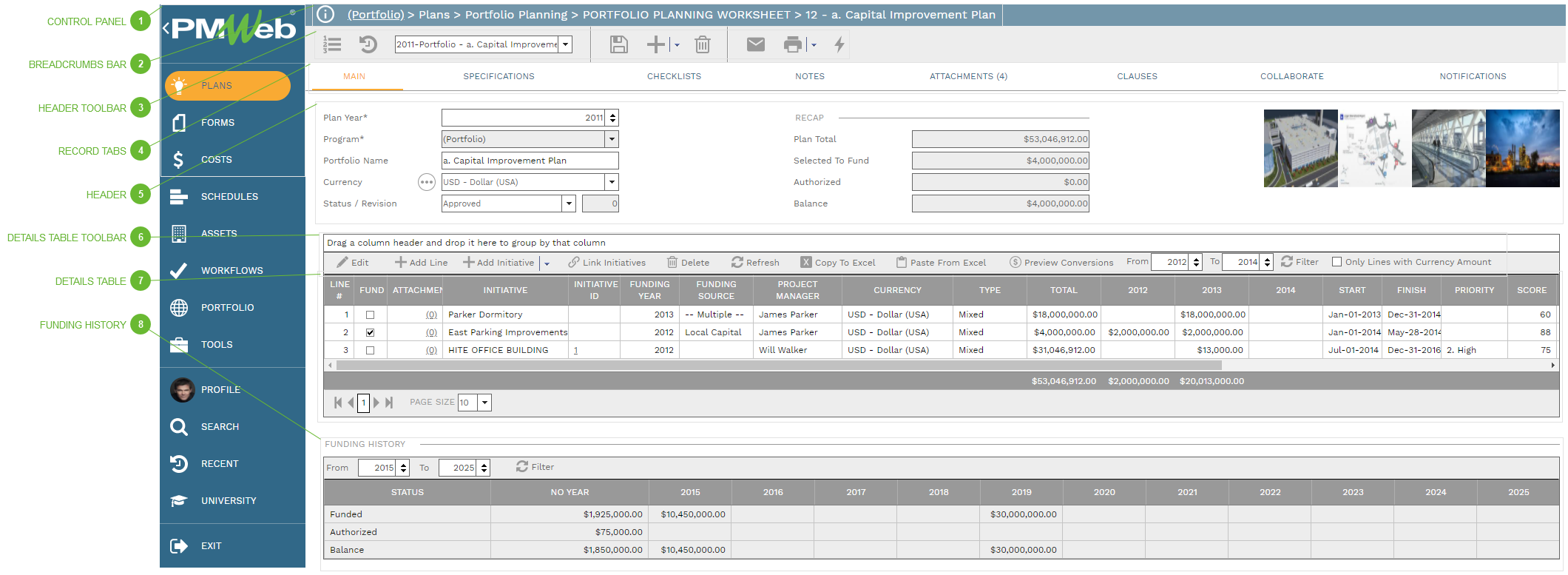 Portfolio Planning Worksheets