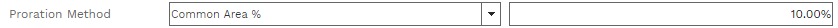 1. Proration Method Fields