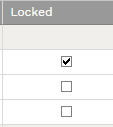 10. LOCKED CHECKBOX