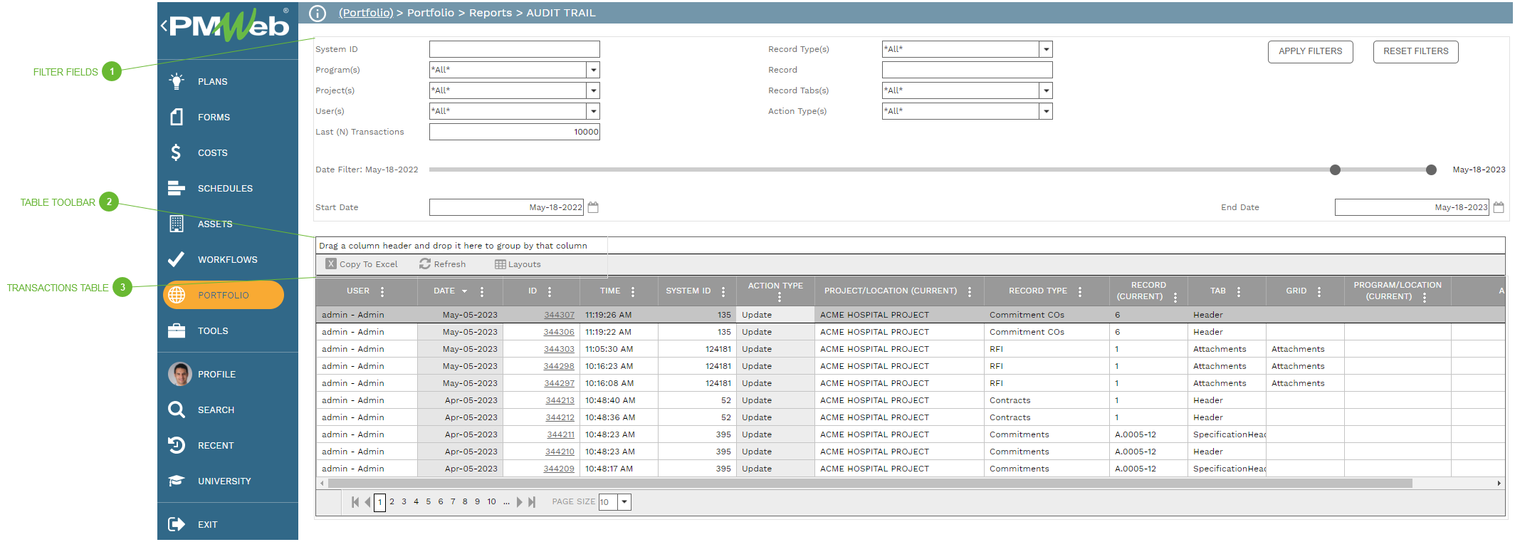 Audit Trail