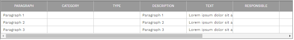 6. CLAUSES TABLE