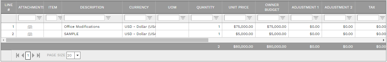 7. DETAILS TABLE