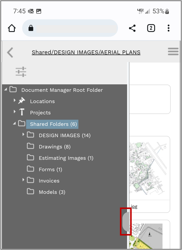 Document Manager on Mobile Devices