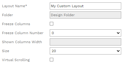 5. LAYOUT FIELDS