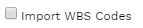 5. WBS CODES CHECKBOX