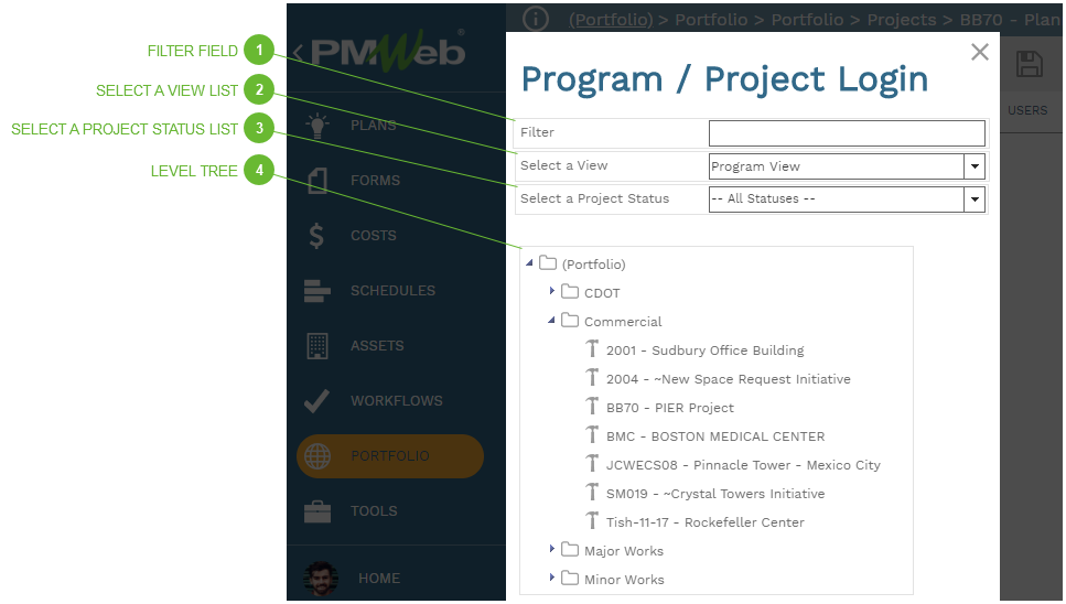 Program / Project Login