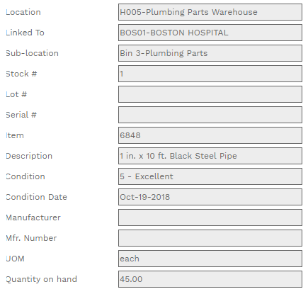 1. Stock Fields