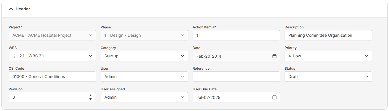 3. Header Fields Section