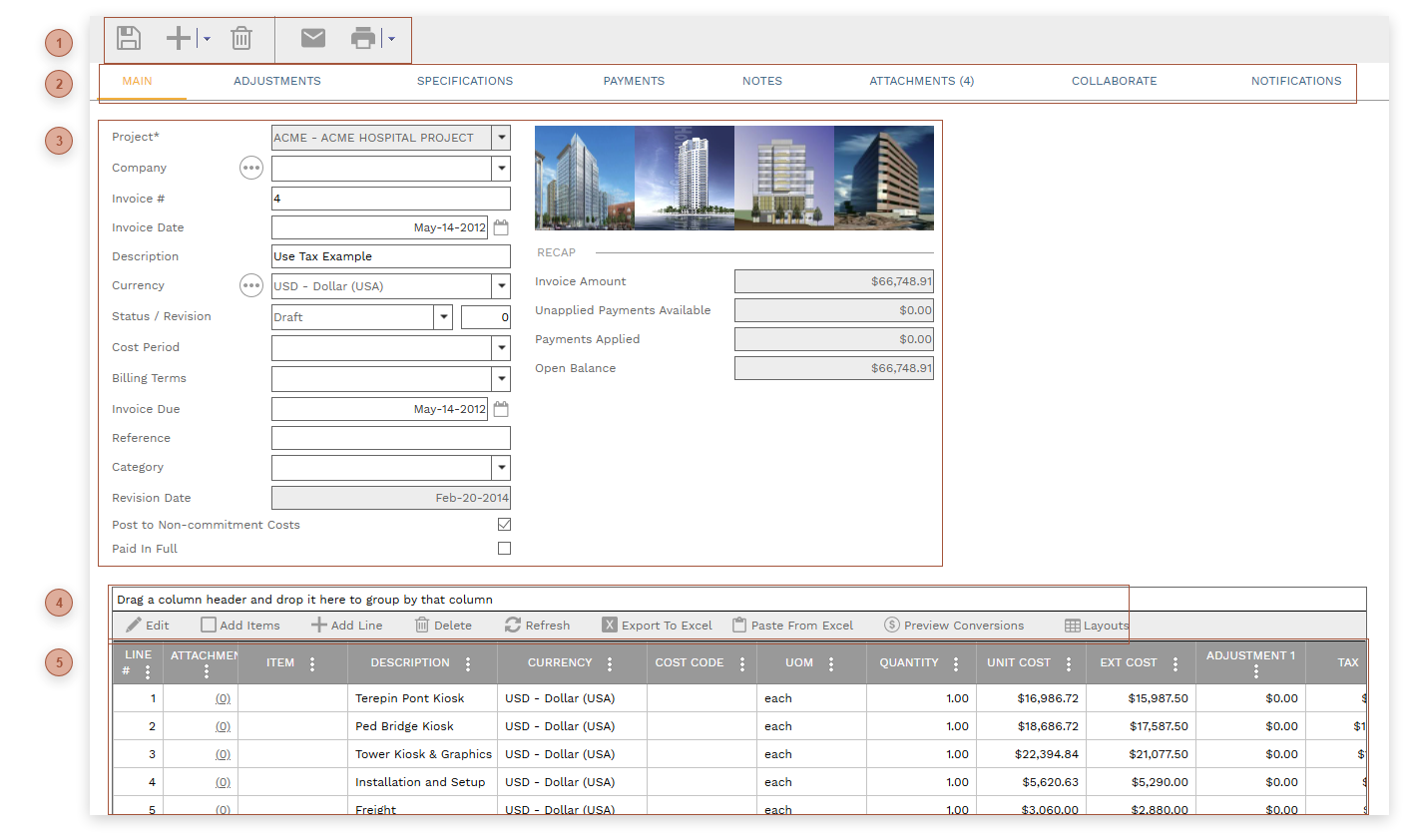 Miscellaneous Invoices