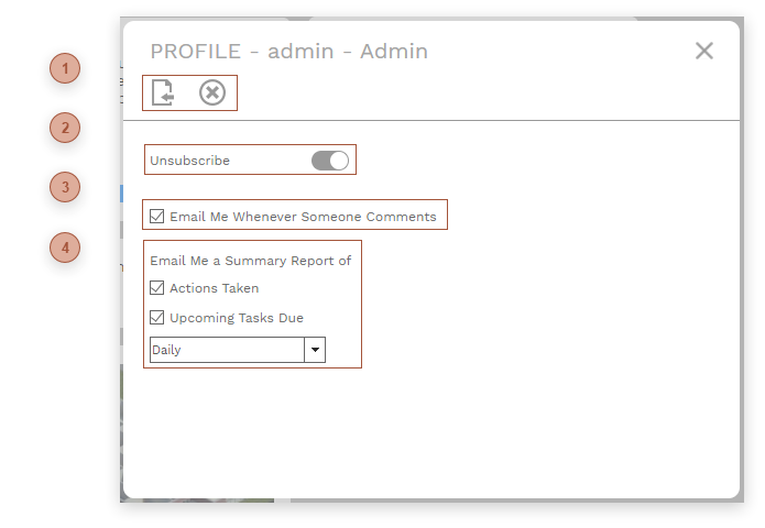 Profile Dialog
