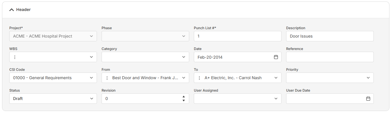 3. Header Fields Section