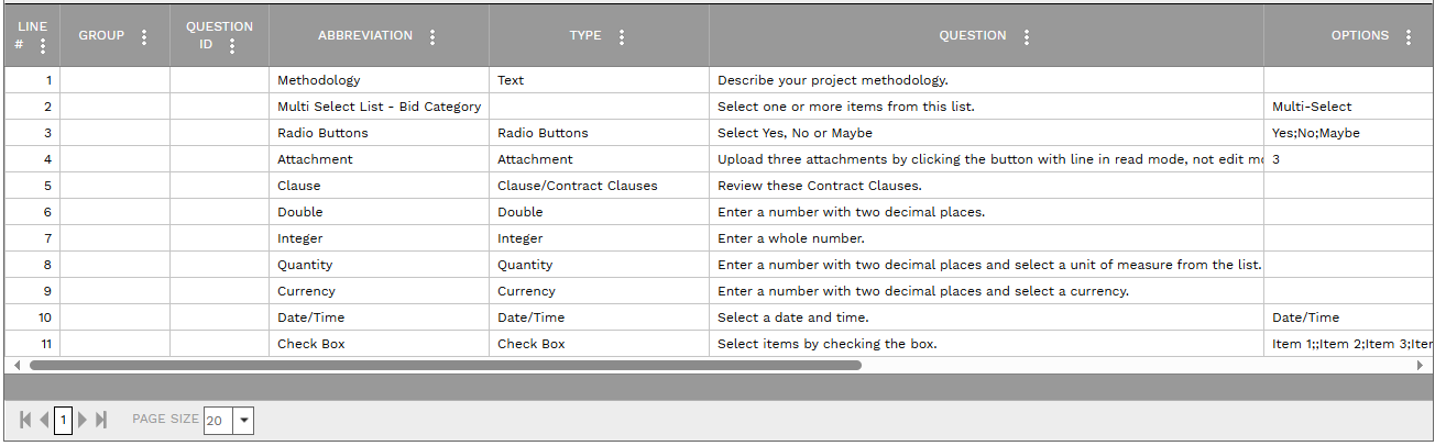 11. DETAILS TABLE